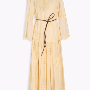 ZIMMERMANN Embroidered ramie-voile maxi dress