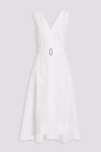 3.1 PHILLIP LIM Belted cotton-blend poplin midi dress