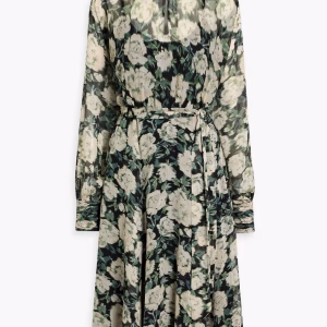 MIKAEL AGHAL Floral-print georgette midi dress