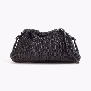 MANSUR GAVRIEL Mini Cloud woven faux raffia clutch