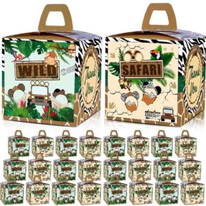24 Pcs Jungle Mouse Safari Party Gift Candy Treat Goodie Box