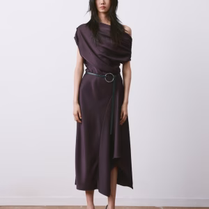 Asymmetrical flared dress