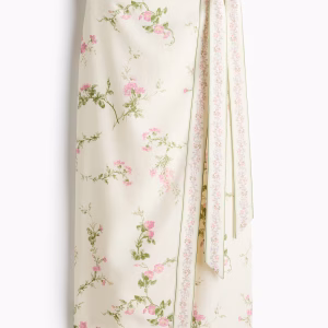 Lyocell-Blend Wrap Skirt