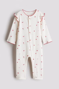 Cotton Pointelle Pajama Jumpsuit