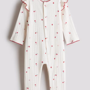 Cotton Pointelle Pajama Jumpsuit