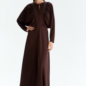 Gathered Jersey Dress