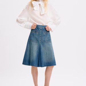 A-Line Denim Skirt
