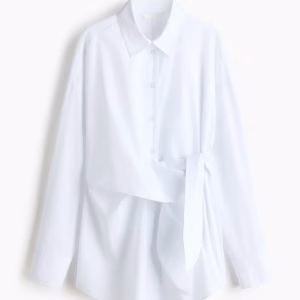 Tie-Detail Cotton Shirt