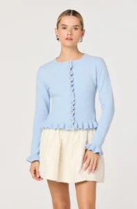 Eowyn Ruffle Trim Cardigan