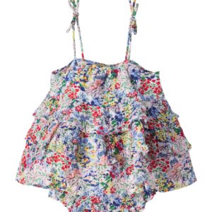 The New Society Baby Verbena cotton top and bloomers set