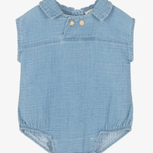 1 + in the family Baby Boys Light Blue Chambray Shortie