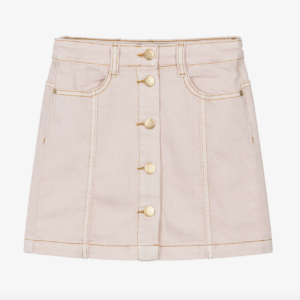 Molo Girls Pale Pink Denim Skirt