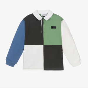 Molo Boys Colourblock Cotton Rugby Shirt