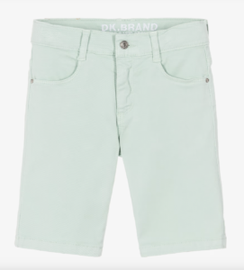Dr. Kid Boys Mint Green Cotton Chino Shorts