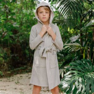 Aurora Classics Boys Terry Robe – Sage