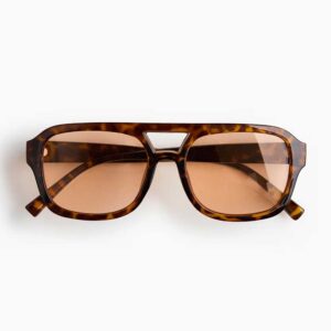 Aviator-Style Sunglasses Brown/tortoiseshell pattern