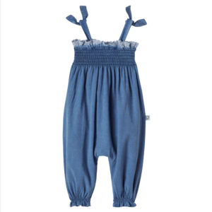 Cozmo Baby Dora cotton chambray jumpsuit