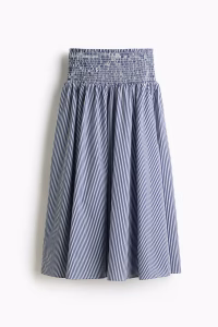 Smocked-waist skirt