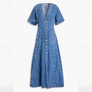 GANNI Denim maxi dress
