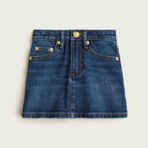 Girls' classic stretch denim skirt