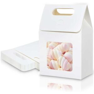 Liobelon 24 Pieces Mini Kraft Paper Gift Bags