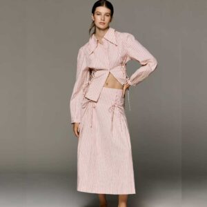 Lisa Says Gah Islington Cotton Midi Skirt