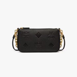 MCM Aren Chain Crossbody in Maxi Monogram Leather
