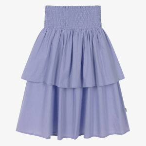 Molo Girls Lilac Tiered Cotton Skirt