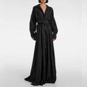 Norma Kamali Belted oversized shirt dress