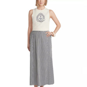 Point Strip Poplin Skirt