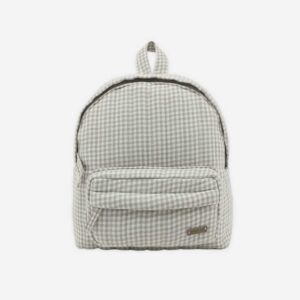 Quincy Mae Mini Backpack Sage Gingham