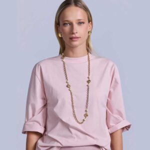 RAVE ON TREND Oversized Essential Tee - Pink