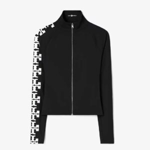 REFLECTIVE NYLON LOGO ZIP TOP