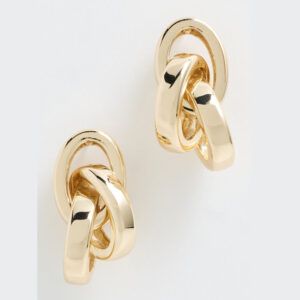 Roxanne Assoulin Puffy Interlocked Link Earrings