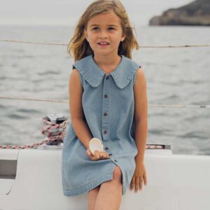 Rylee + Cru Adria Dress Washed Blue