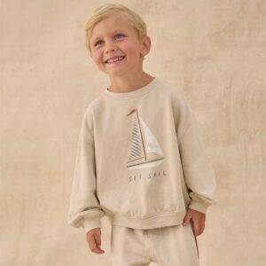 Rylee + Cru  Oversized Sweatshirt Set Sail