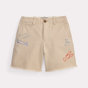 Cotton Chino Graphic Short
