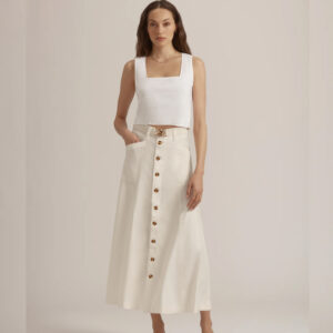 THE LILA SKIRT Gardenia