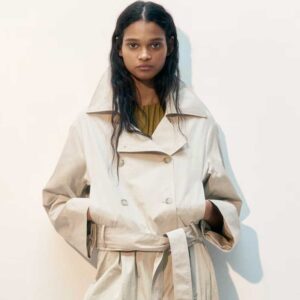 Trench-Look Jacket Light beige