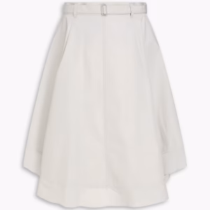 3.1 PHILLIP LIM Chiffon-trimmed cotton-blend mini skirt