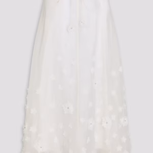 ZIMMERMANN Linen and silk-blend midi skirt