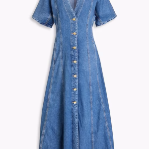 GANNI Denim maxi dress