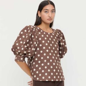 Waverly Top Brown/Cream