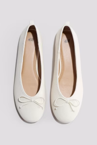 Bow-Detail Ballet Shoes