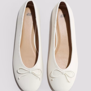 Bow-Detail Ballet Shoes