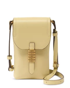 PINKO Saddle Leather Phone Crossbody