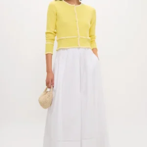 Tuckernuck Pale Yellow Lily Cardigan