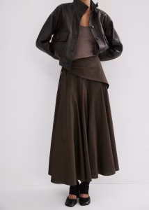 A-line skirt with scarf detail