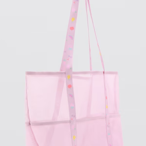 Mesh pattern shopper bag