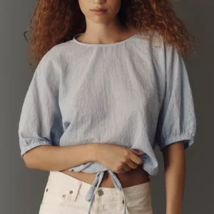 Cloth & Stone Cinched Waist Blouse